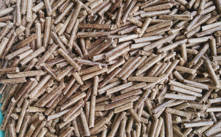 鋸末顆粒機(jī)壓制的顆粒燃料.jpg 鋸末顆粒機(jī)壓制的顆粒燃料.jpg