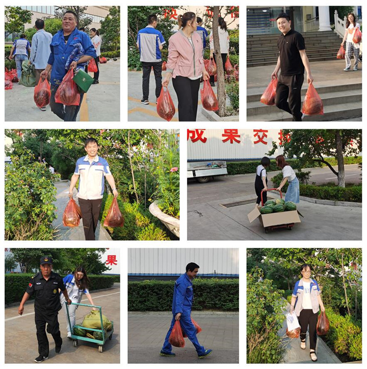 各部門派來領西瓜的代表,各個喜笑顏開.jpg 各部門派來領西瓜的代表,各個喜笑顏開.jpg